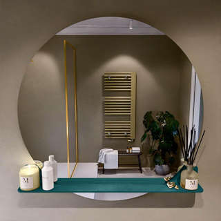 Mondiaz SPOT Miroir de salle de bain - rond 110cm - plan de miroir - couleur Smag
