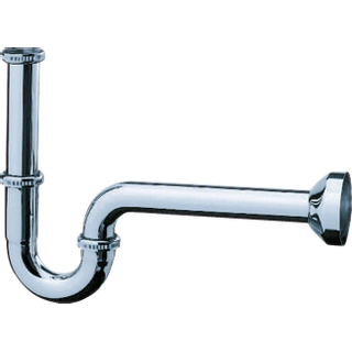 Hansgrohe Sifon 1.1/4inch avec rosace incluant tube mural Laiton Chrome