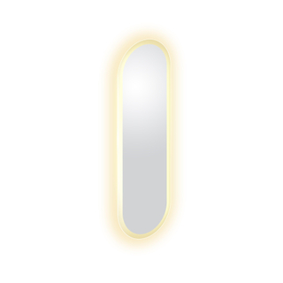 Clou Look at Me spiegel 90x28cm LED-verlichting Ovaal satijnrand Glas
