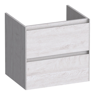 BRAUER Inspire wastafelonderkast 60 2 softclose lades - greeploos - 1 sifon uitsparing - Forest Seashell