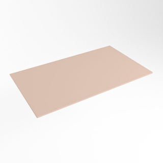 Mondiaz TOP 46 Plan sous vasque - 80x46x0.9cm - compatible comme plan de meuble - solid surface - Rosee