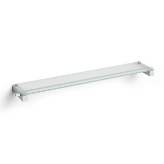 Zack Carvo Étagère - 66x12cm - verre - inox brossé