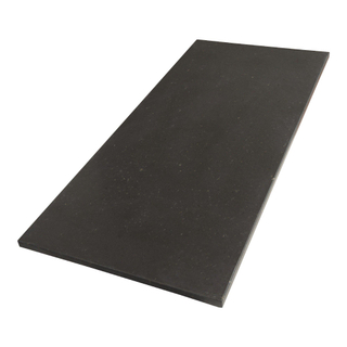 BRAUER Vulcanic topblad - 100x40x2cm - zonder kraangat - natuursteen - basalt antraciet