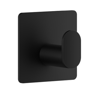 Smedbo Beslagboden Cube Handdoekhouder - 4.8x4.8x3cm - zelfklevend - RVS Mat Zwart