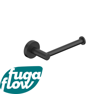 FugaFlow Eccelente Acces Toiletrolhouder - zonder klep - rond - Mat Zwart