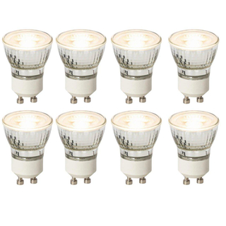 Luedd Lampe LED - lot de 8 - GU10 - 4W - 2700K - 200LM - à intensité réglable