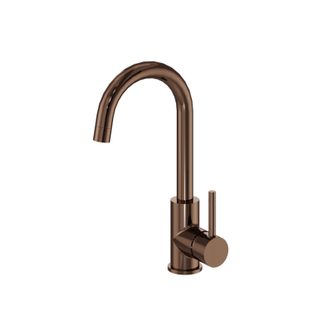 FugaFlow Eccelente Robinet de lavabo Acces - haut - bec pivotant - Cuivre brossé PVD (Cuivre)