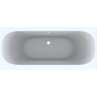 Geberit Soana plastique duo bain acrylique rectangulaire avec bord étroit 170x75x45cm blanc 554045011