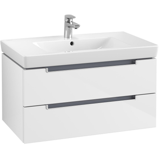 Villeroy & Boch Subway 2.0 wastafelonderkast 78.7x42x4.49cm Wit glans