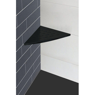 Wiesbaden InWall Étagère d'angle encastrée 29 x 29 cm mat noir