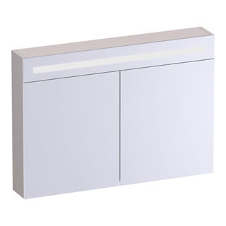 BRAUER Promise Deluxe spiegelkast - 100x70x15cm - met verlichting - 2 dubbelzijdige spiegeldeuren - mat zand