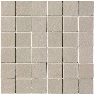Fap Ceramiche Summer wand- en vloertegel - 30x30cm - Natuursteen look - Vento macro mosaico mat mat (grijs)