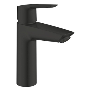 Grohe Start Wastafelkraan - 1-gats - m-size - push open - voorsprong 12.1cm - mat zwart