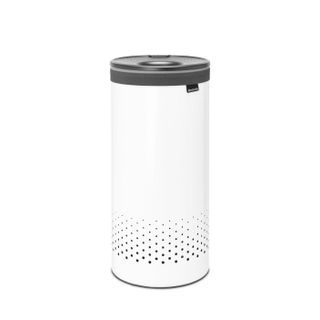 Brabantia Wasbox - 35 litres - couvercle en plastique - sac à linge amovible - blanc