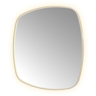Hotbath &MORE Spiegel in aluminium frame / contour incl direct & indirect LED. spiegelverwarming. color changing. dimbaar. dottless. met afstandsbediening IX RVS 316