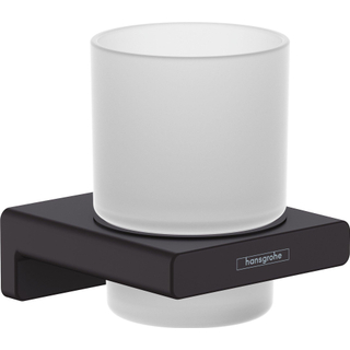 Hansgrohe Addstoris Porte-verre mural avec verre noir mat