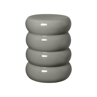 Blomus TORU tabouret - 44x34x34cm - céramique - rond - Elephant skin