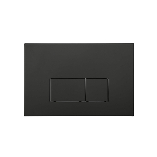 FugaFlow Eccelente Press Plaque de déclenchement DualFlush pour bâti-support Geberit UP320 ABS rectangulaire Noir mat