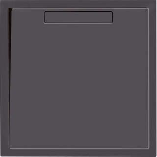Villeroy & Boch Squaro douchebak 90x90x1,8cm + frame antraciet -licht beschadigd - OUTLET UDEN