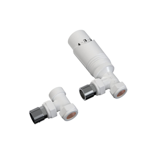 FugaFlow Eccelente Acces universele radiator aansluitset haaks - mat wit