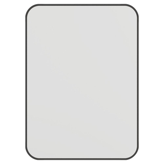 HCK Miroir Deco Arrondi Noir 40x55cm 3cm