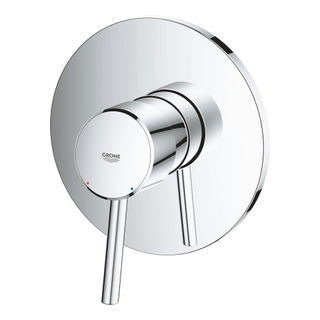 Grohe Concetto Inbouwthermostaat - 1 knop - zonder omstel - chroom