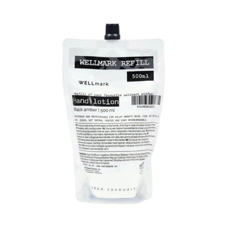 Wellmark remplissage lotion pour les mains - ambre foncé - 500ml