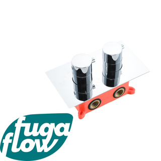 FugaFlow Eccelente Sobrado Badkamer Thermostatische Inbouwkraan - met inbouwdeel - chroom