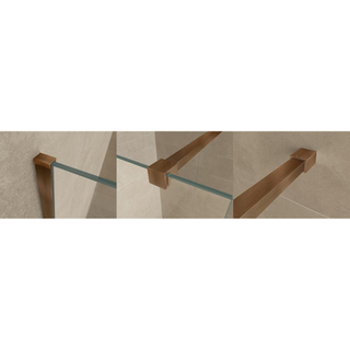 Wiesbaden Slim Kit de profilé - avec barre de renfort 120 cm - Bronze cuivré brossé