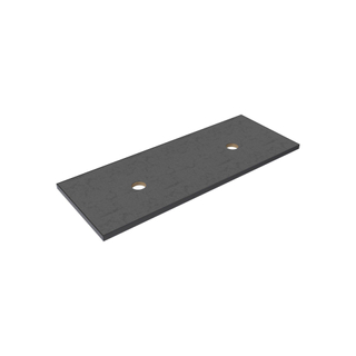 Thebalux Type wastafelblad 120x46cm frame mat zwart Keramiek Dark Grey
