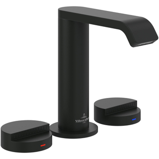 Villeroy & Boch Dawn ensemble de robinet à 3 trous - noir mat