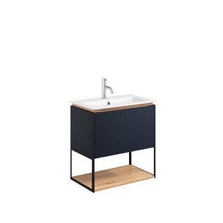 Crosswater Mada Ensemble de meuble - 60x36.7x61cm - lavabo - 1 trou de robinet - open frame - Indigo Blue