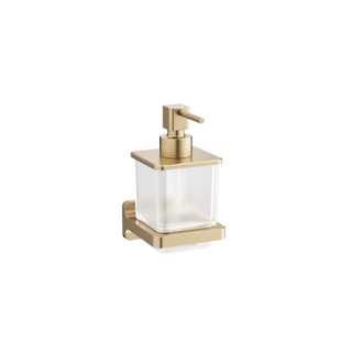 Crosswater Rotar Zeepdispenser - 14.9x11x8cm - geborsteld messing