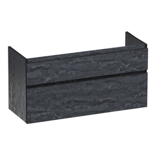 BRAUER Delight Edge meuble sous lavabo 120 2 tiroirs softclose - sans poignée - 1 découpe pour le siphon - Damas