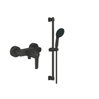 Grohe Start Douchekraan - met glijstangset - HOH 15cm - matte black (zwart)