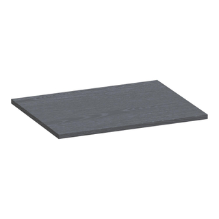 BRAUER Ocean Slim plan sous vasque - 60x46x2cm - Gris Bois