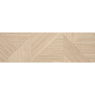 Colorker Tangram carreau décoratif 31,6x100cm blanc camel mat