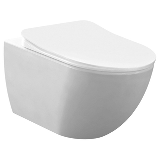 Creavit Design Hangend Toilet - 35.3x51cm - wit