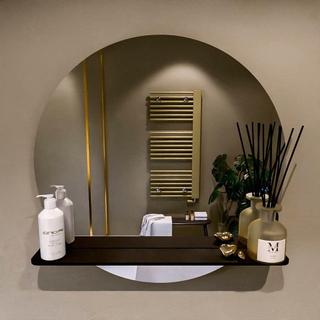Mondiaz SPOT Miroir de salle de bain - rond 70cm - plan de miroir - couleur Urban