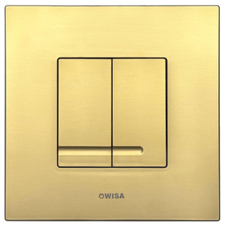 Wisa XS Bedieningspaneel - vierkant - 16x16x1 - dualflush - kunststof - geborsteld brons