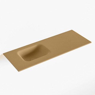Mondiaz LEX Fontein - 80x30x0.9cm - wasbak Links - zonder kraangaten - voor toiletmeubel - Solid surface - Oro