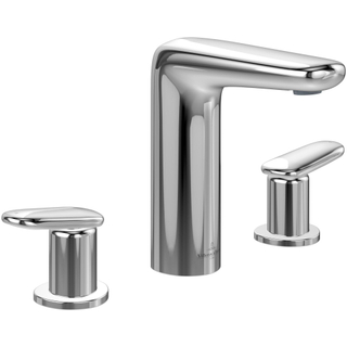 Villeroy & Boch Antao ensemble de robinet à 3 trous - avec bonde clic clac - chrome