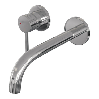 BRAUER Stripe Mitigeur lavabo encastré - bec courbé et rosaces modèle A2 - chrome