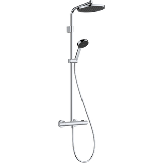 Hansgrohe Activera S Showerpipe 240 - 1jet - EcoSmart+ - avec Ecostat Fine Varia - chrome