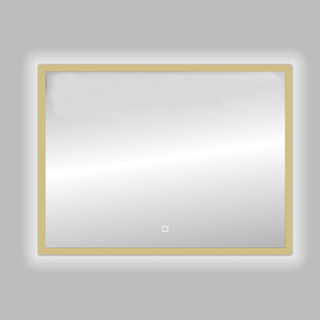 Best Design Nancy Isola LED spiegel 100x80cm aluminium mat goud