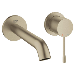 Grohe essence new partie de finition mitigeur lavabo encastrable mural taille M bec 18.3cm nickel brossé