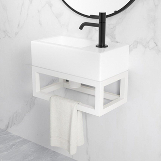 Wiesbaden Nick cadre pour fontaine 395 x 150 x 215 mm mat blanc