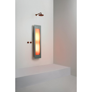 Sunshower Round Medium One infrarouge en saillie incl. Support mural 140x33x12cm Organic Grey