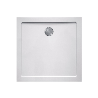 Haceka Belice Douchebak - 90x90x4cm - composiet - vierkant - glans wit
