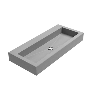 Thebalux wastafel model Raw 1x kom zonder kraangat